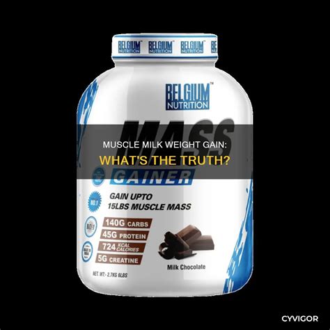 Muscle Milk Weight Gain: What's The Truth? | CyVigor