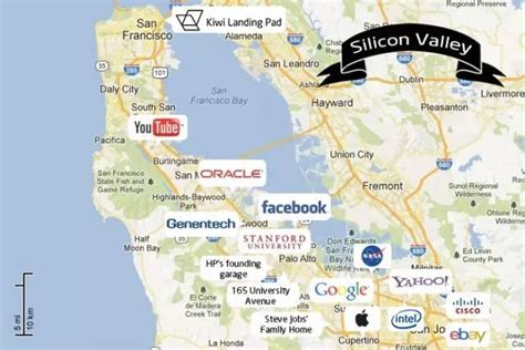 史上最全硅谷地图，最伟大的公司都藏在哪儿？