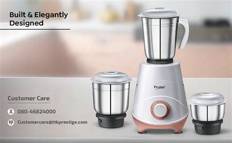 Buy Prestige 500W Nexus Mixer Grinder with 3 Stainless Steel jars ...