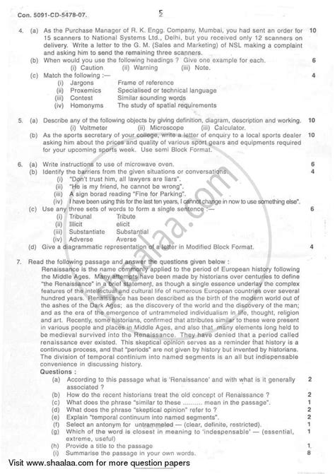 Communication Skills 2007-2008 BE Civil Engineering Semester 2 (FE ...