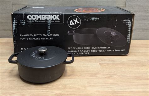 Black Combekk Mini Dutch Ovens - Lot of 4 | R4-2