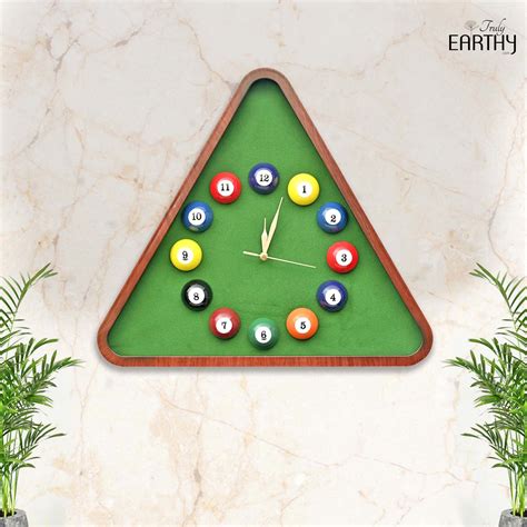 Billiards / Snooker Styled Wall Clock – Truly Earthy