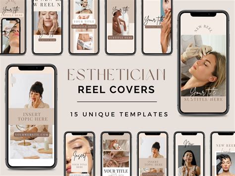 Instagram Reel Templates Esthetician Reel Covers Reel Cover Template ...