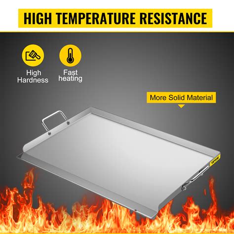 VEVOR Flat Top Griddle For Gas Grill Solid Flat Top Grill Stove 17" 23 ...