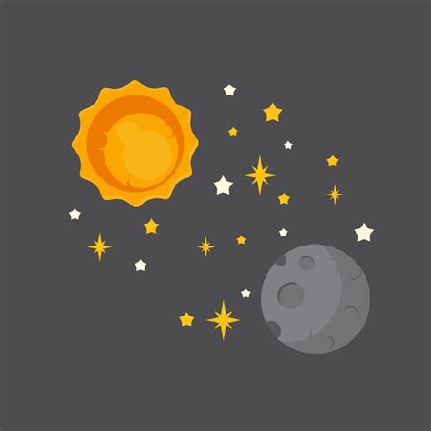 Free Sun Moon and Stars Clipart Template to Edit Online