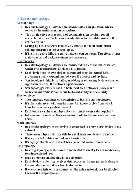 It notes 1 - Aabhi yaha kya lihu teri machdi - 1 Bus and star topology ...