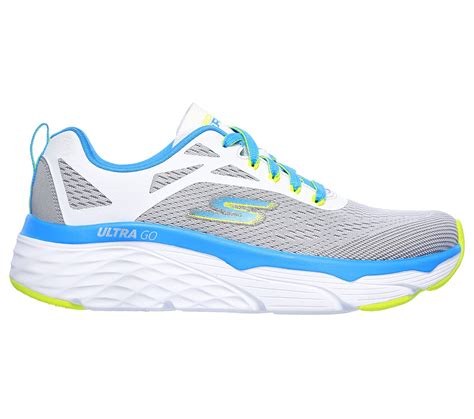 Skechers White/Blue Max Cushioning Elite Spark Womens Running Shoes ...