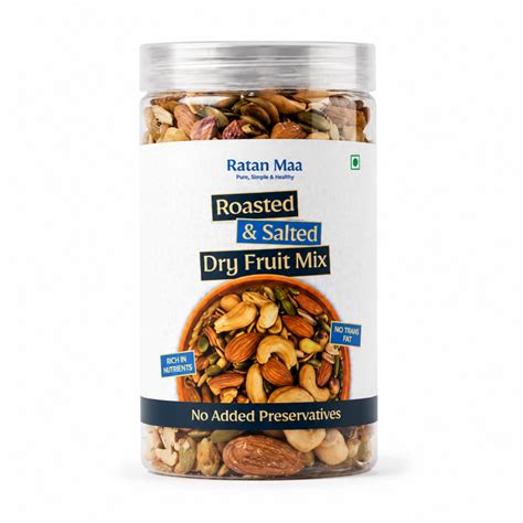 Roasted & Salted Dry Fruit Mix – Ratan Maa