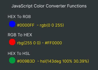 Image result for JavaScript Color Numbers