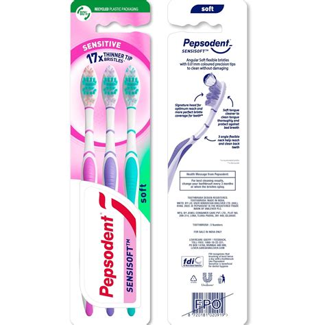Buy Pepsodent Sensisoft soft bristles manual toothbrush for adults ...