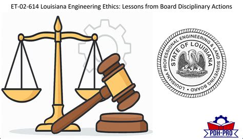 Louisiana Engineering Ethics: Disciplinary Lessons