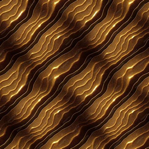 Premium Photo | Gold metallic abstract dynamic seamless pattern ...