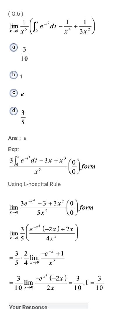 (q.6) a 3 10 1 e 5