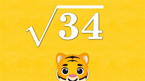 Square Root 34 - YouTube