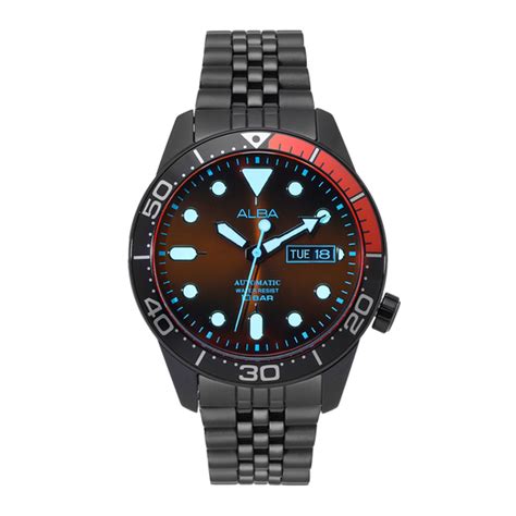 AL4209X1 Black & Orange Gradation Dial Tokyo Neon Mechanical
