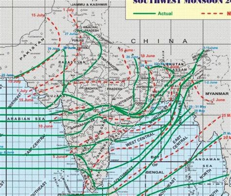 What factor is responsible for monsoon type climate in india - Brainly.in