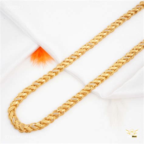 Ring to Ring Lotus chain with Rhodium gold plated Chain - FMGC877 ...