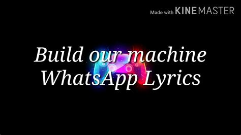 Image result for Build Our Machine Lyrics