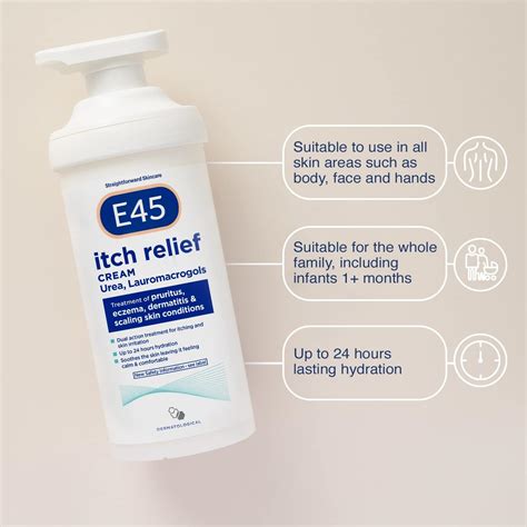 E45 Dermatological Itch Relief Cream, Moisturising India | Ubuy