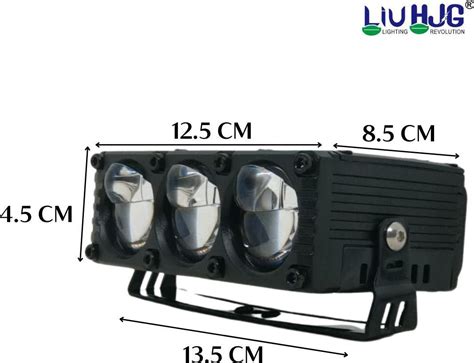 LIU HJG Yellow/White 3 Lens 260 Watt Blaze Waymaker Pro Fog Light With