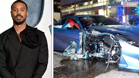 Michael B Jordan crashes Ferrari into parked cars, law enforcement ...