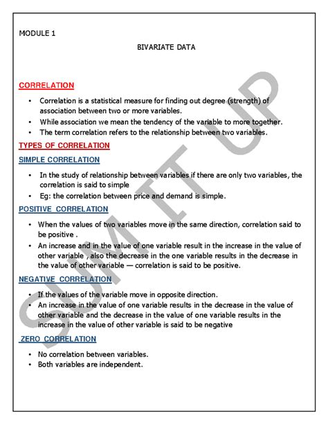 Statistics Sem 2: Key Concepts in Correlation & Regression Analysis ...