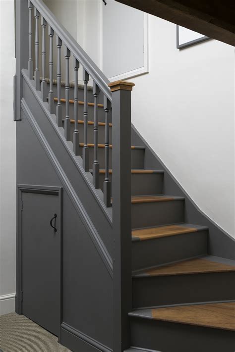 Second floor stairwell. Walls and staircase painted using Little Greene ...