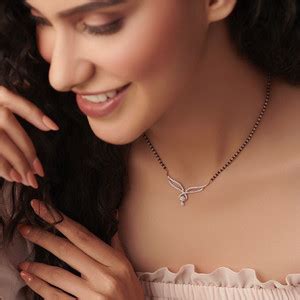 ZLISS Gold Plated Stylish alloy Diamond Mangalsutra for Women Alloy ...