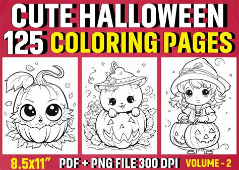 Cute Halloween Color Pages