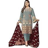 RUDRAPRAYAG Net And Santoon Long Anarkali Gown For Women | Semi ...