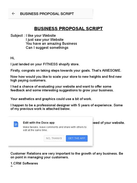 Image result for Sample Script for Business Proposal