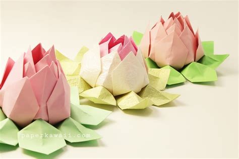 Image result for Origami Lotus Flower Variations