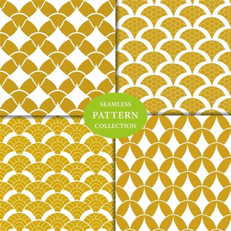 Gold glitter fish scale seamless pattern background design | Premium Vector
