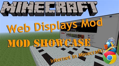 Minecraft: Web Displays Mod! (Functional Internet Browser)