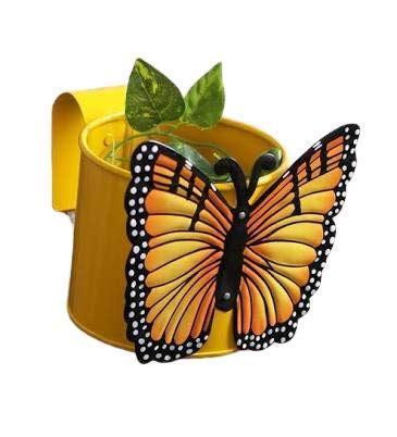 ACE IMPEX INC Single Pot Butterfly Railing Planter, Planter Stands ...