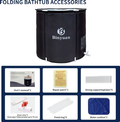 Buy Portable Foldable Ice Bathtub for Adult, For Hot bath,Ice bath ...