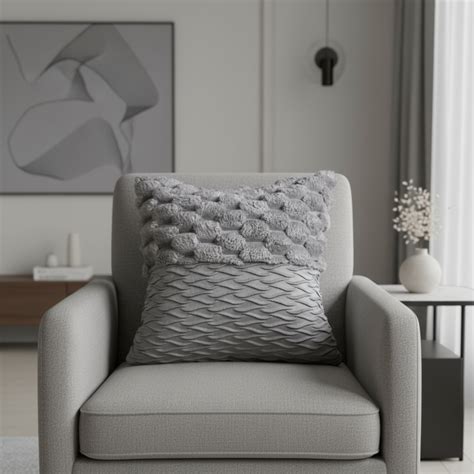Pineapple Grid Turtle Pattern 3D Soft Plush Cushion Cover – Table & Twist