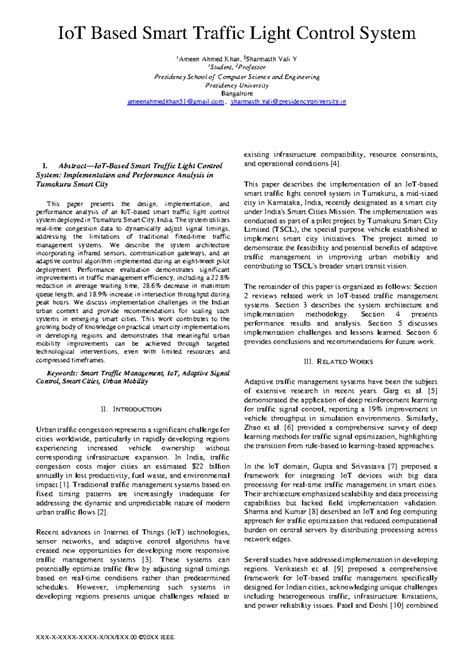 IoT-Based Smart Traffic Light Control System: Implementation & Analysis ...
