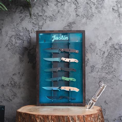 Custom Knife Holder, Pocket Knife Display Shelf, Knife Organizer, Knife ...