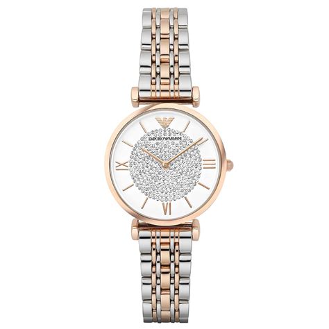 Emporio Armani Women's Two-Hand Two-Tone Stainless Steel Watch AR1926 ...