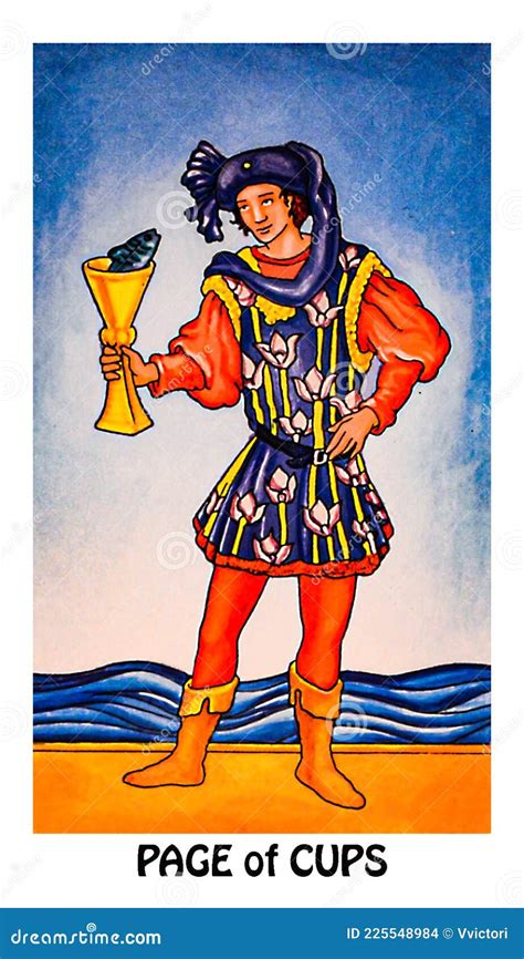 Page Of Cups Tarot Card Stock Photography | CartoonDealer.com #121794392