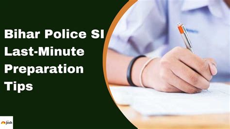 Bihar Police SI Last Minute Preparation Tips 2023: Check Shift Timing ...