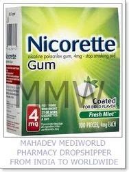 Quit Smoking - Nicorette Chewing Gum 100% Export Oriented Unit from Nagpur