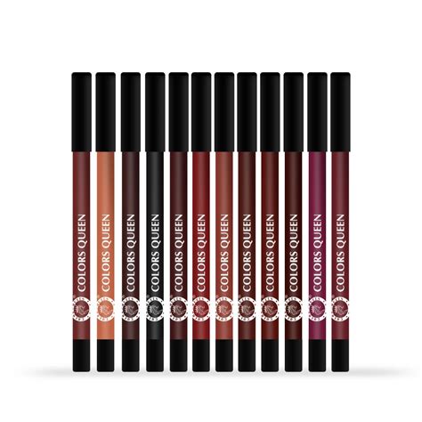 Colors Queen Vivid Matte Lip And Eye Pencil Pack of 12