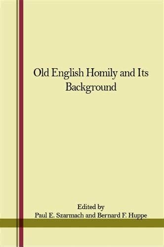 Buy Old English Homily and Its Background Book Online at Low Prices in ...