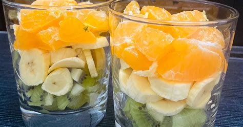 Tri colour fruit cup Recipe by Travel with Hena - Cookpad
