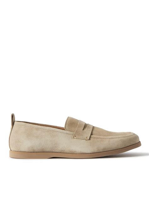 Mr P. - Suede Penny Loafers - Brown Mr P.