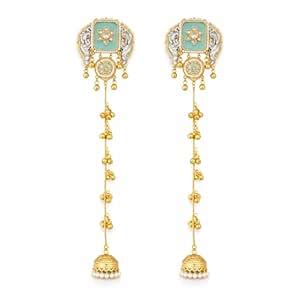 Buy Traditional Kashmiri Athoor Style Dejhoor Jhumka Earrings, Long ...
