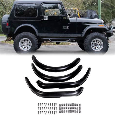 Kojem 11601.01, Fender Flare Kit for 1955-1986 Jeep CJ CJ5 CJ7 Factory Style Front and Rear ...