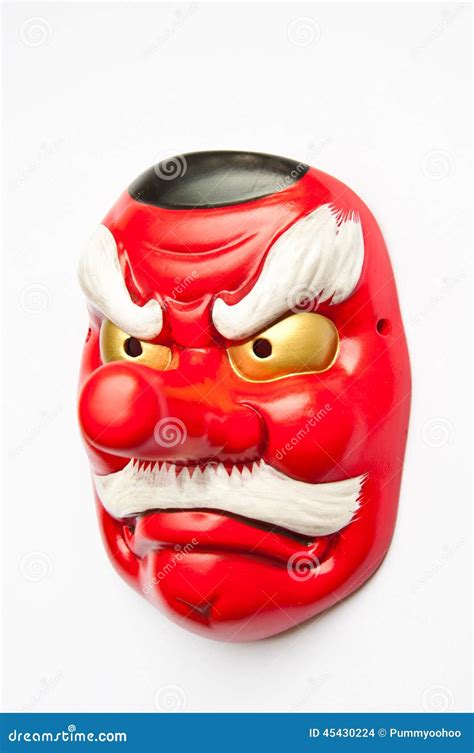 Japanese demon mask stock photo. Image of head, oriental - 45430224